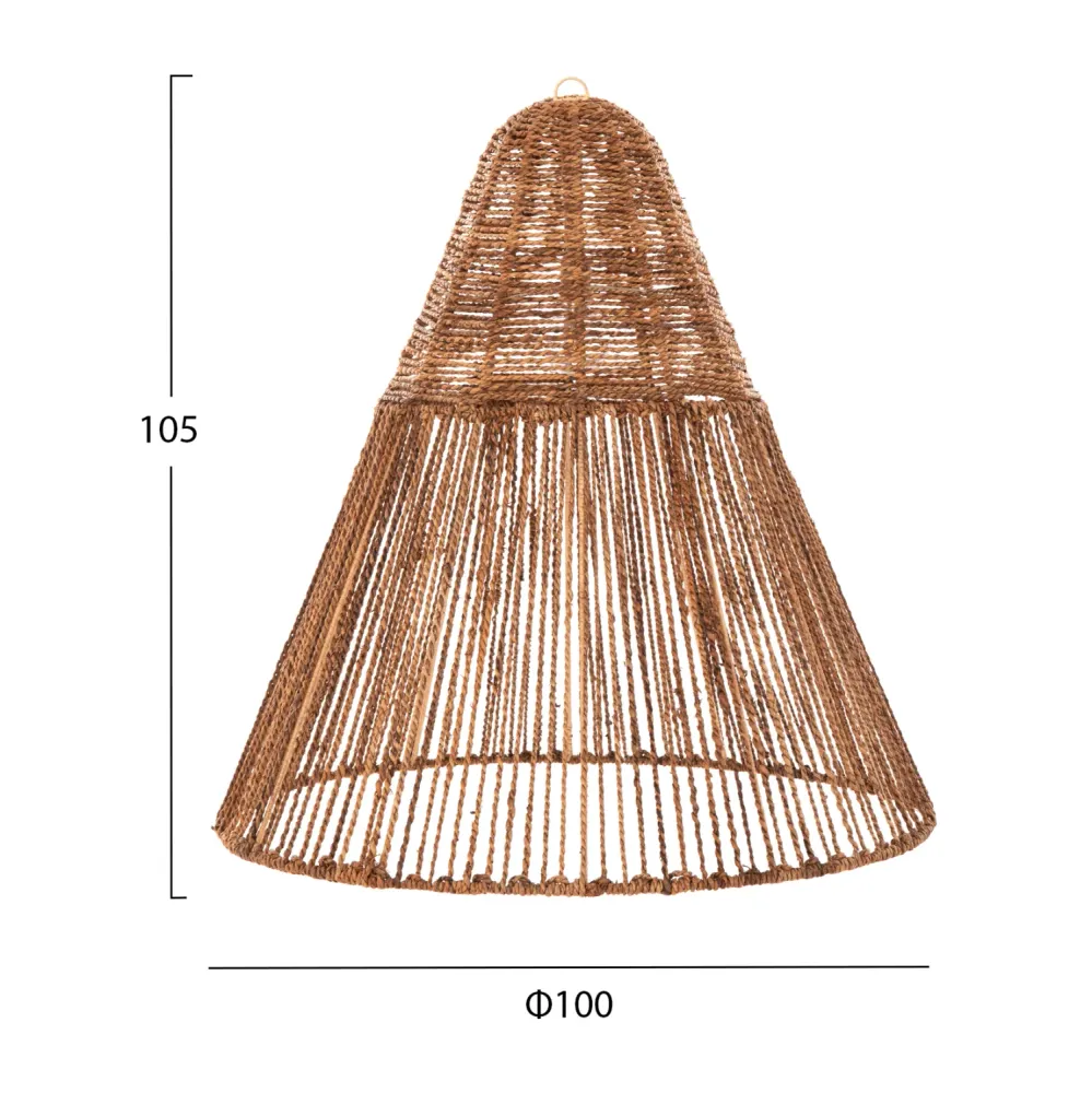 Таванна лампа 4034 кафяв цвят Φ100x100-105см