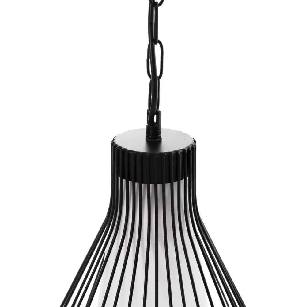 Таванна лампа 4074 черен цвят Φ33x43-141см