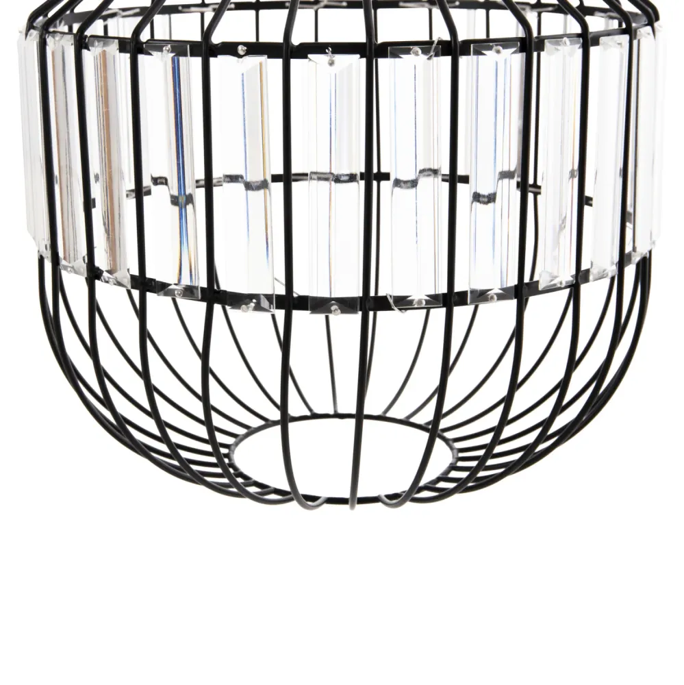 Таванна лампа 4093 метал-стъкло Φ29x38-137см