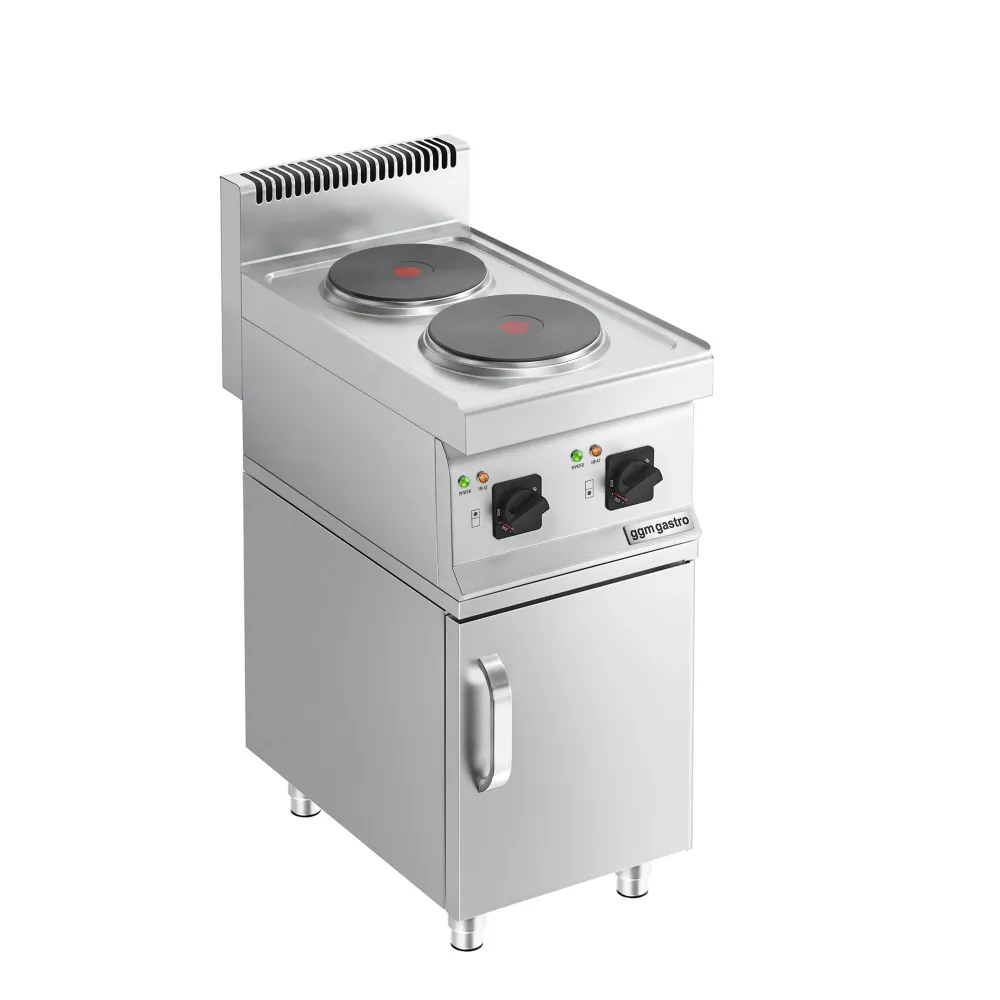 Настолен електрически котлон - 4,0kW - 2 чугунени плочи Ø224 и Ø181mm