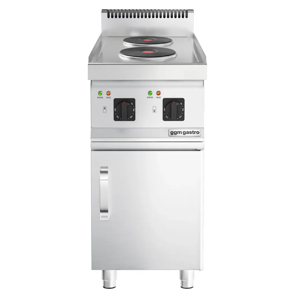Настолен електрически котлон - 4,0kW - 2 чугунени плочи Ø224 и Ø181mm