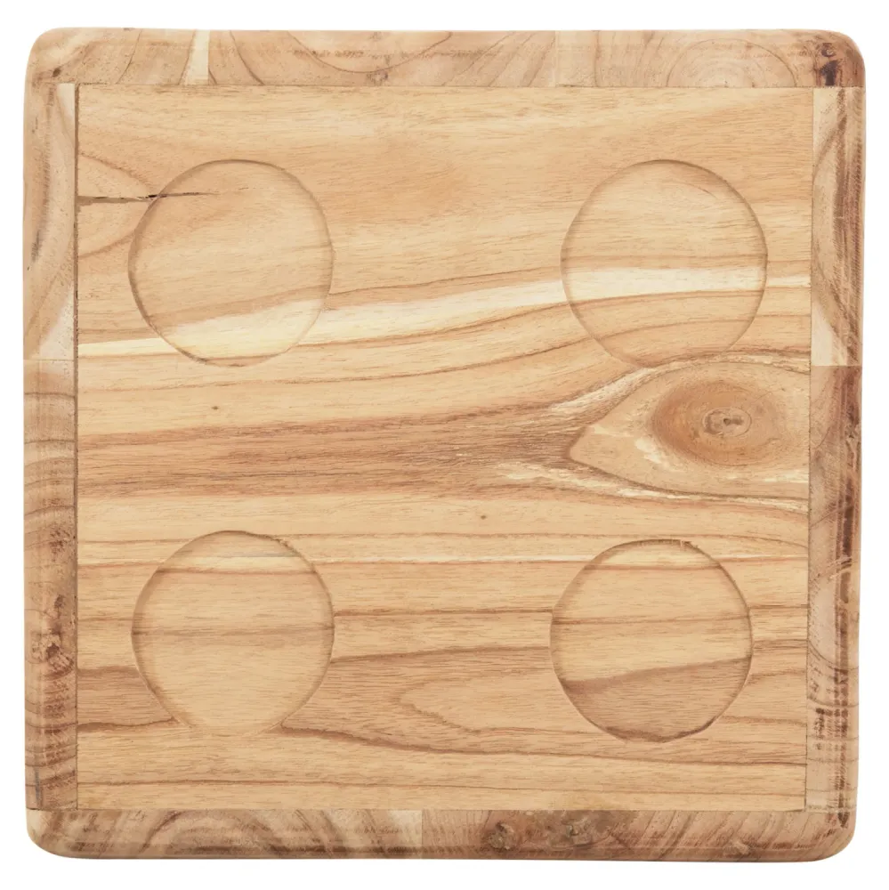 Табуретка ΖΑΡΙ цвят натурал 40x40x40