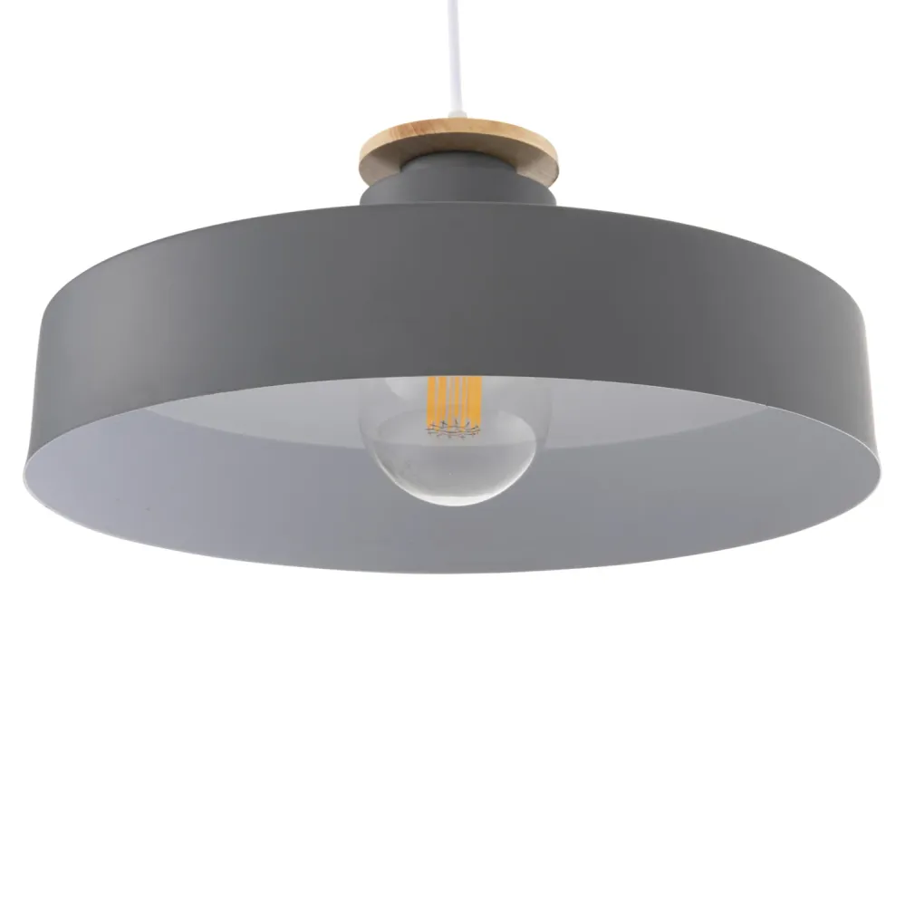 Таванна лампа 4159 сив цвят Φ40x116Hcм