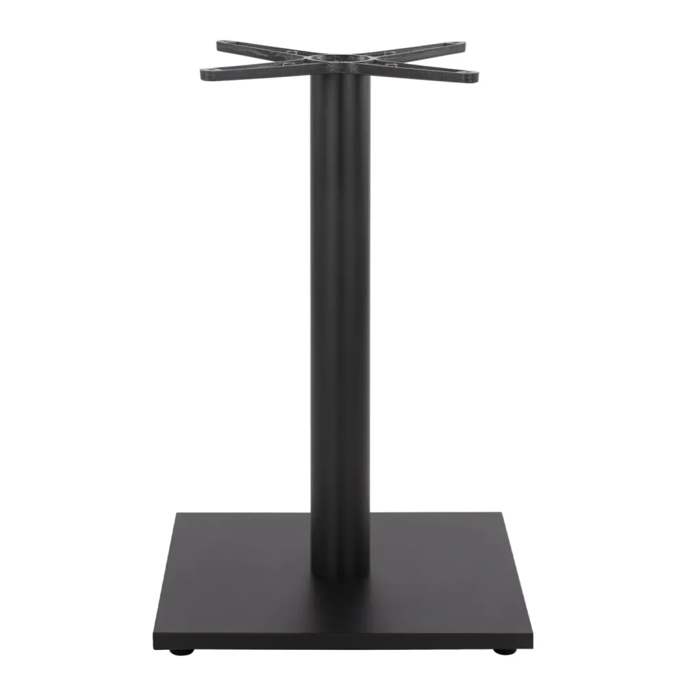 Основа за маса 438 метал черен цвят 45Χ45Χ72 с регулатори