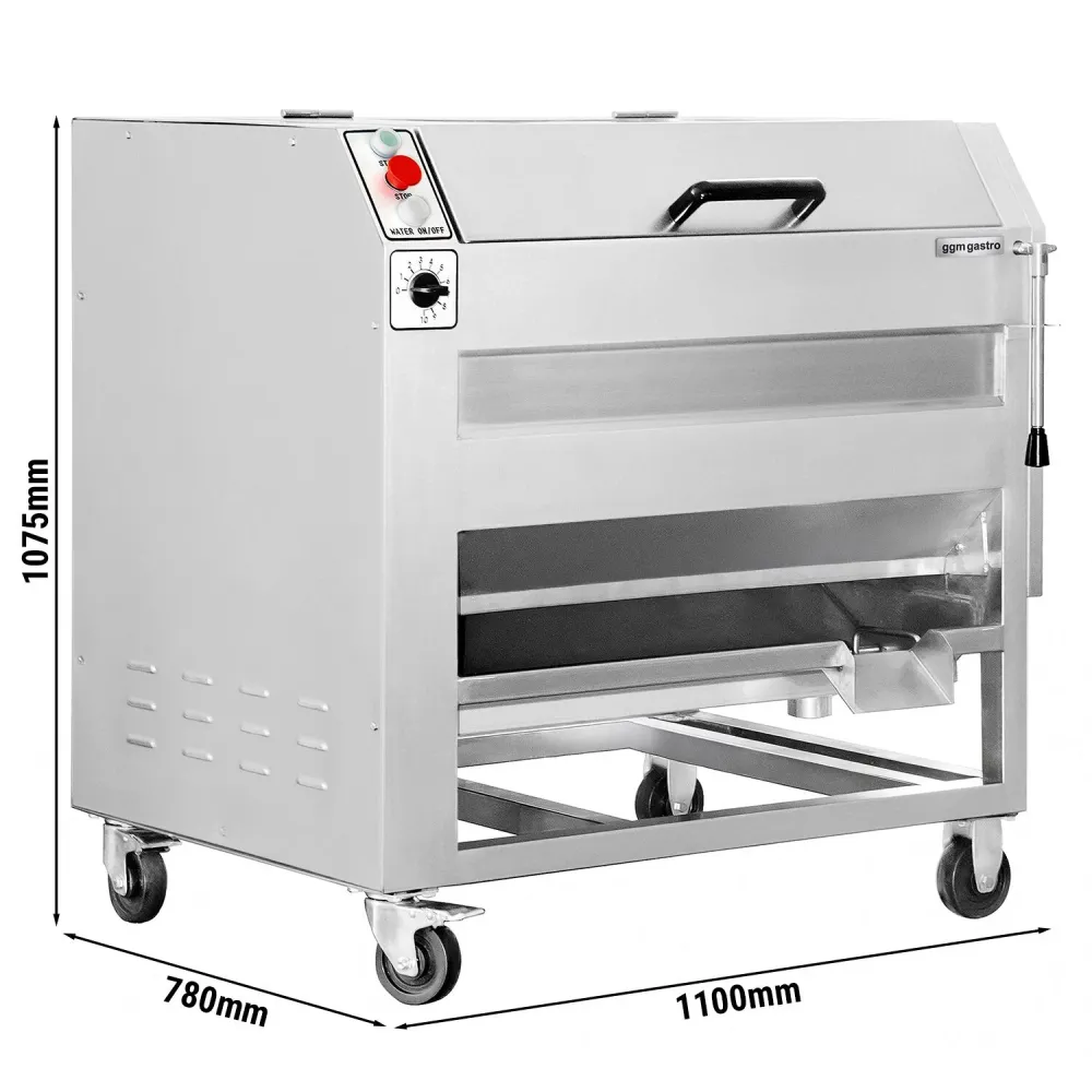 Професионална белачка за зеленчуци - 450kg/h - 750 W - 230V - 1400rpm