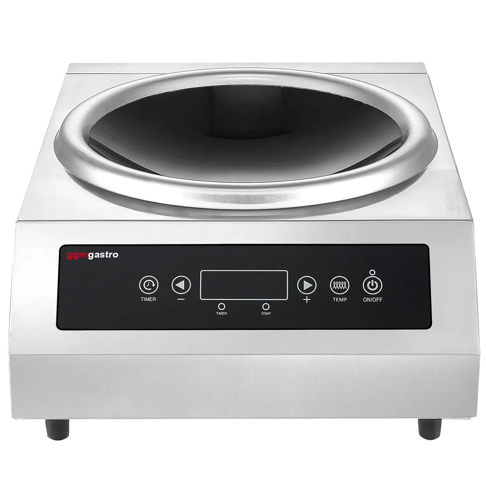 Индукционен уок котлон - 3,5 kW - 1 котлон - Ø460mm - вкл. уок тиган