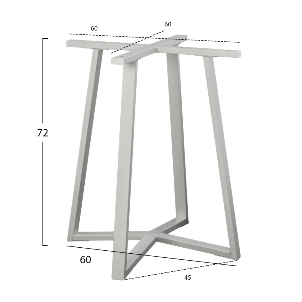 Основа за маса 470.02/ -бял цвят 60x60x72