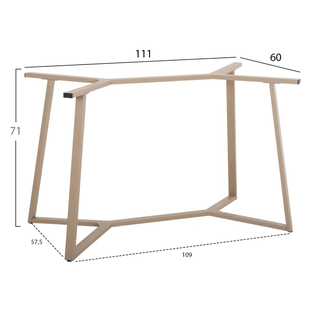 Основа за маса 471.25/ метална в капучино 111x60x71см.