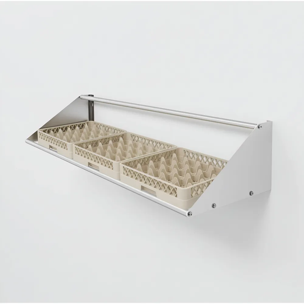 Стенен рафт за кошници за миене 500x500mm - 1505x457mm