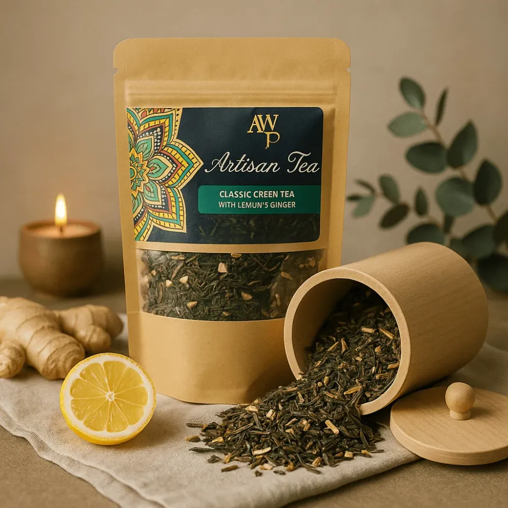 Зелен чай с лимон органичен, 50g