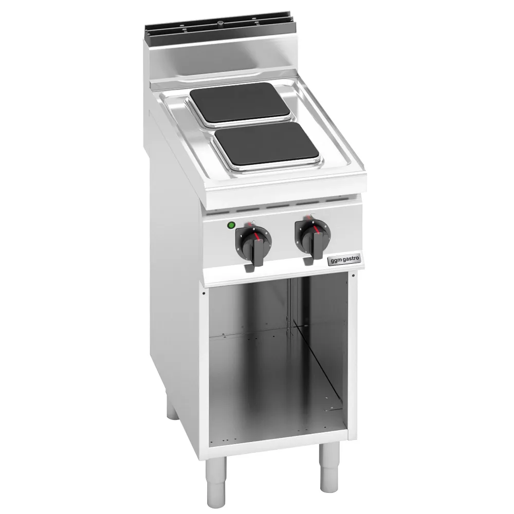 Настолен електрически котлон - 5,20kW - Серия 700 - 2 квадратни плочи 220x220mm - върху отворена основа