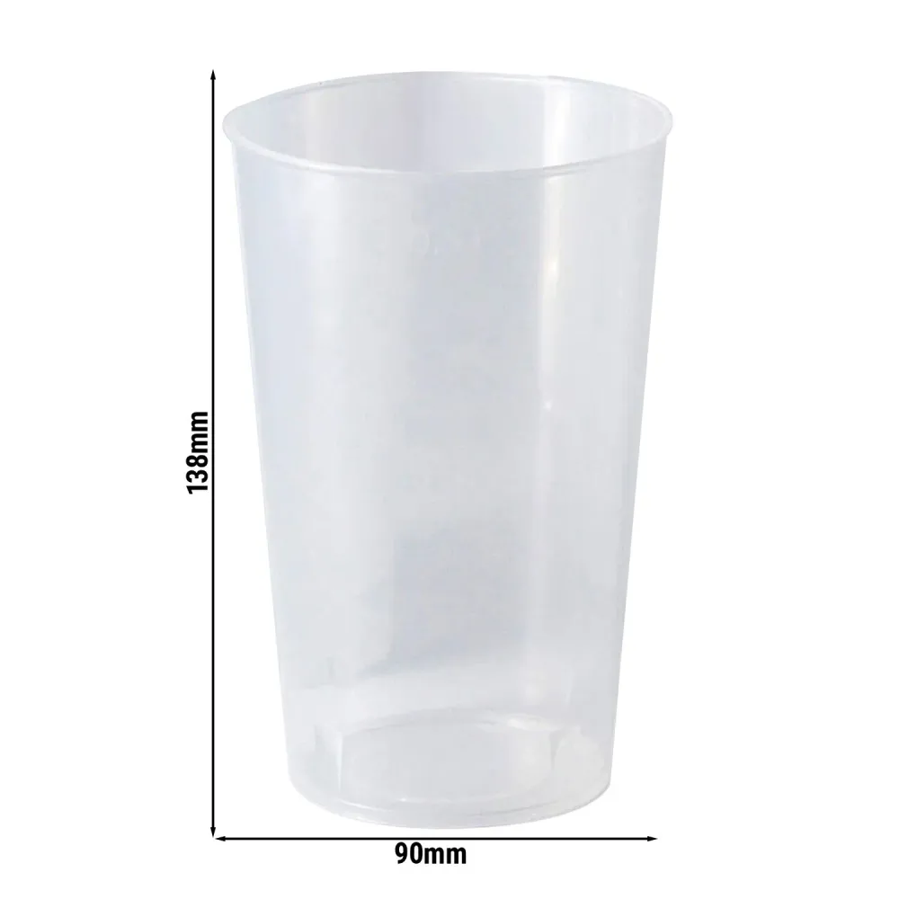 (540 бр.) Чаша за многократна употреба - 500ml - Ø 90mm - Прозрачен
