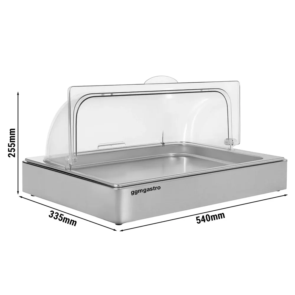 Ролтоп капак - GN 1/1 - 540x335mm - Височина:255mm - вкл. GN контейнер 1/1, два охлаждащи акумулатора
