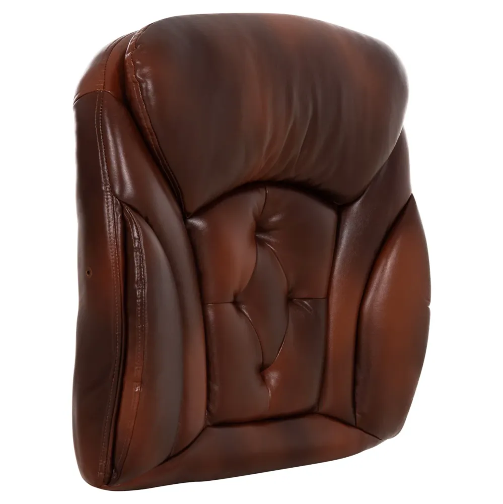 Резервна седалка за офис стол кафяв pu 56x10x56см.