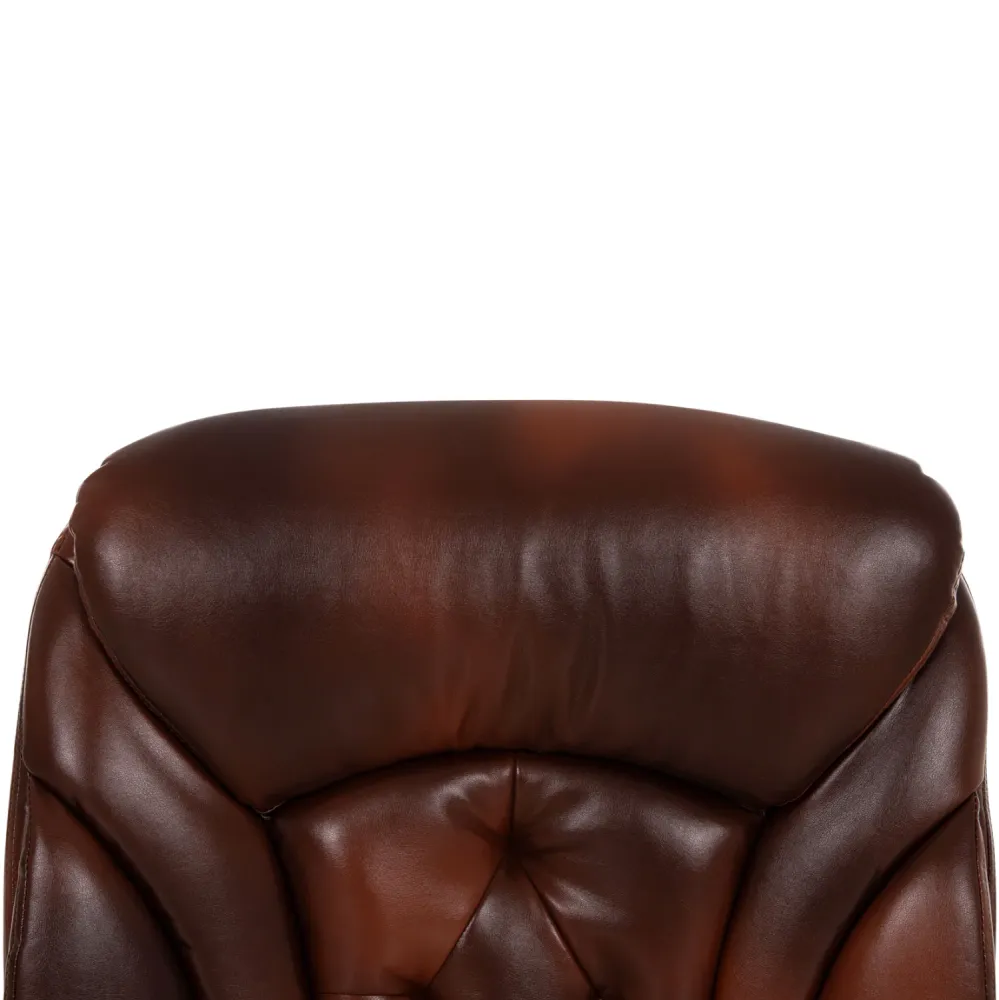 Резервна седалка за офис стол кафяв pu 56x10x56см.