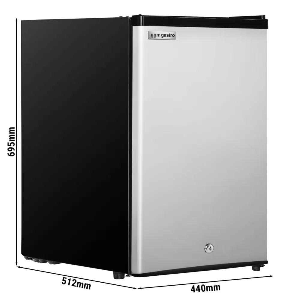 Мини фризер - 60l - 440mm - с 1 врата - черен