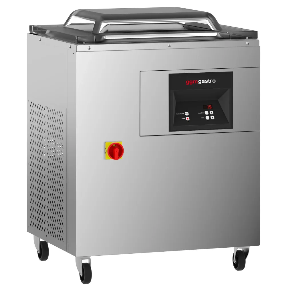 Камерна вакуумна опаковъчна машина - 60m³/h - 1.5kW - дигитално управление - за работа в газова среда (MAP)