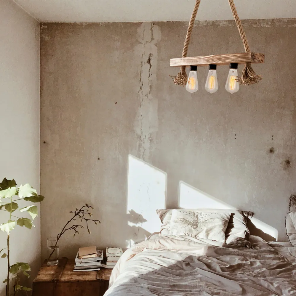 Лампа натурал трио 60x9x60