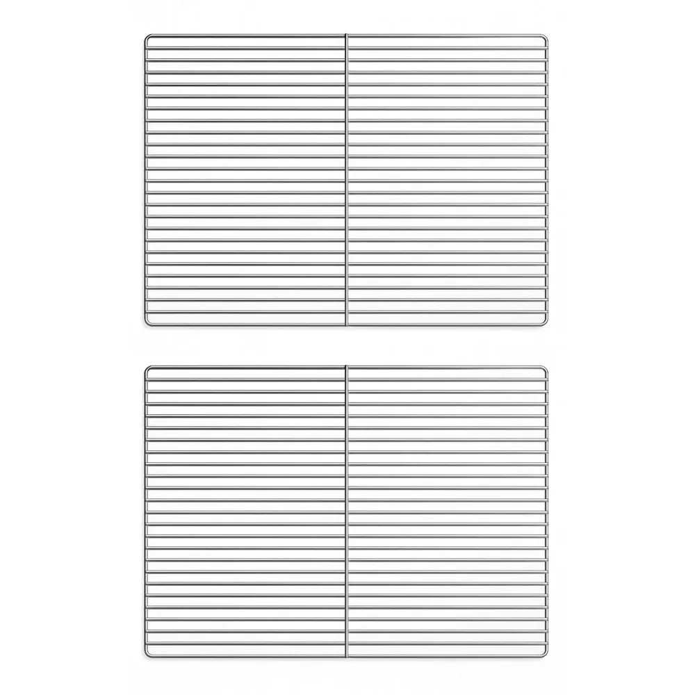 (2 бр.) Рафт за бутилки от неръждаема стомана - GN 2/1 650x530mm - 528x657mm
