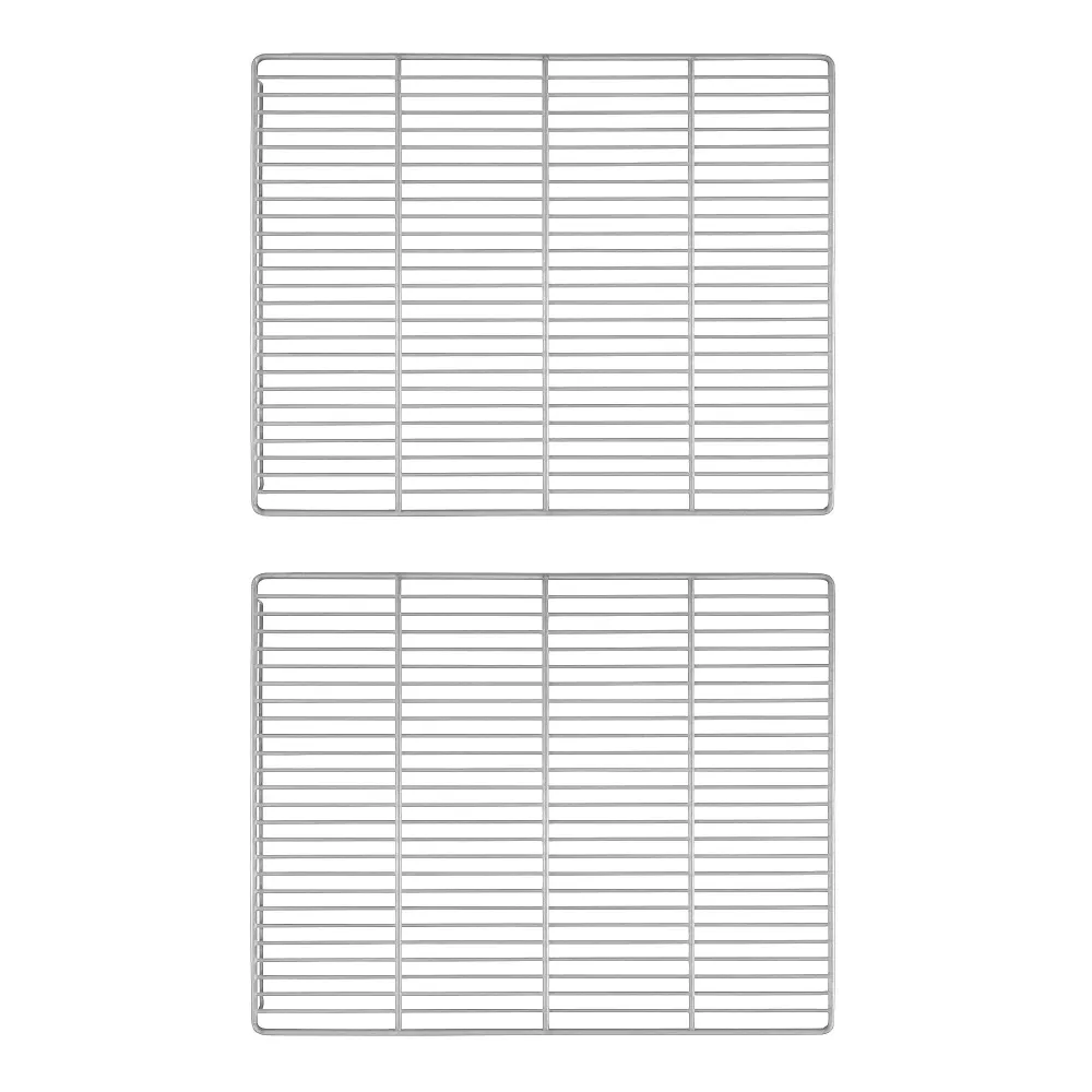 (2 бр.) Пластифицирана решетка за бутилки - от неръждаема стомана - 651x532mm - GN 2/1 650x530mm - за BTKF, BTKFS, TF & TK...