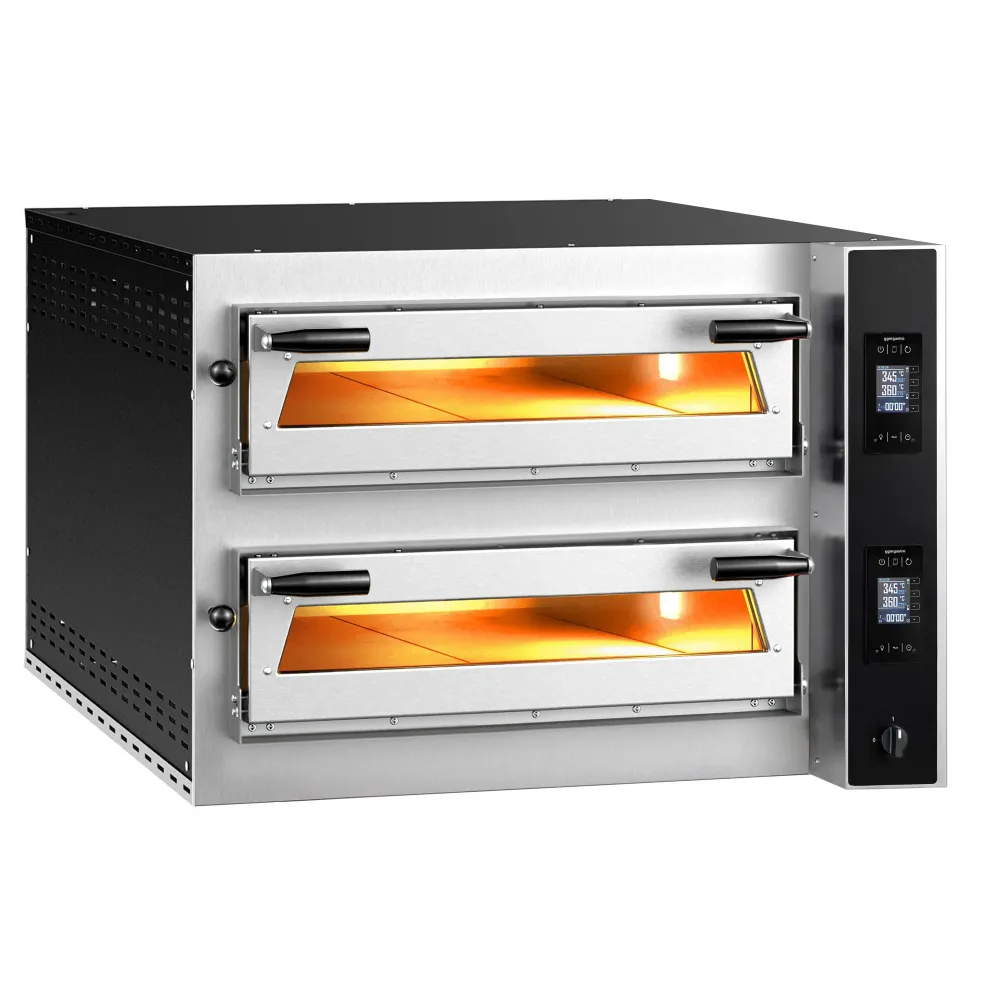 Професионална Електрическа фурна за пица - 6+6x Ø35cm - Дигитално - до 400°C