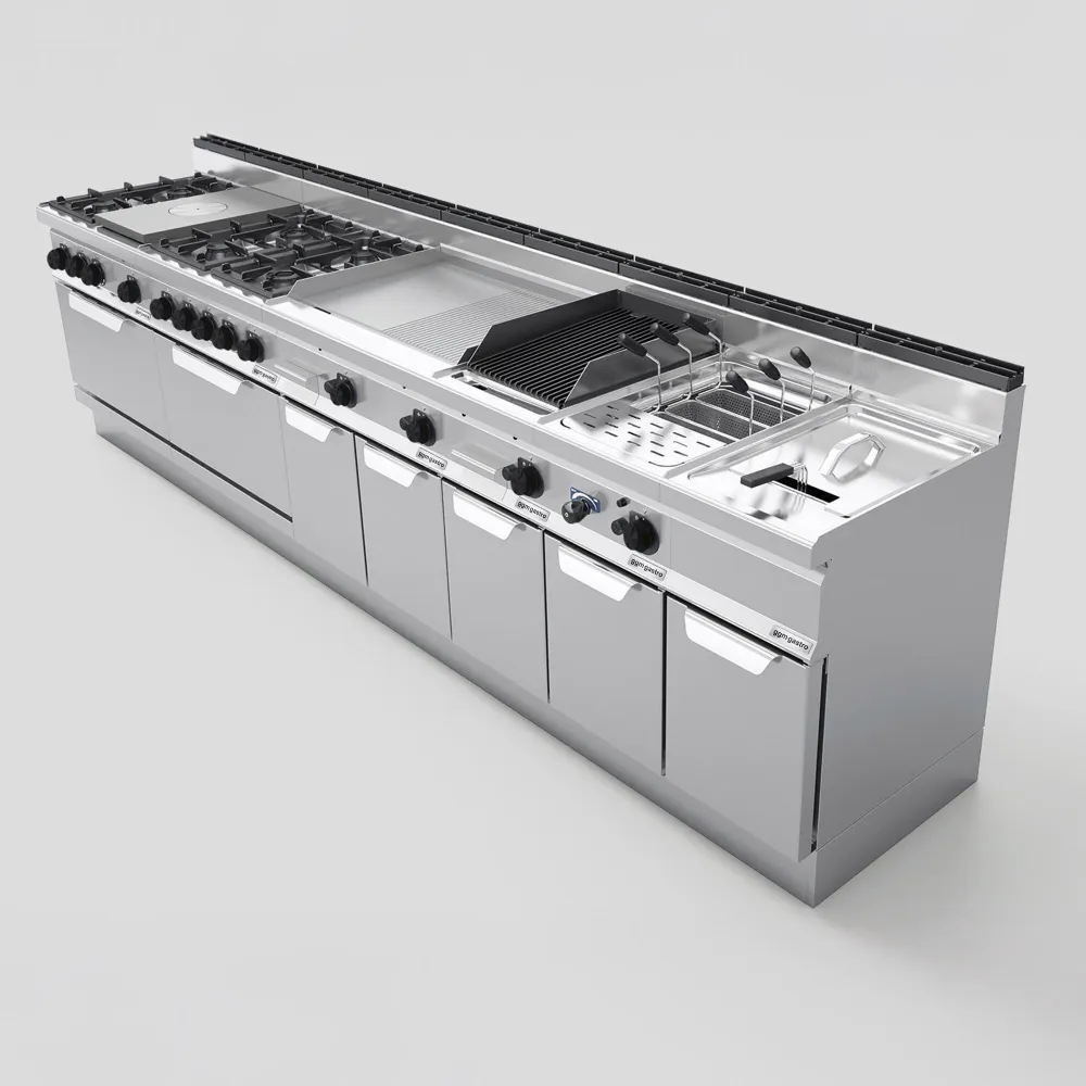 Открита основа серия 700 - 1200x560x600mm - Неръждаема стомана AISI304