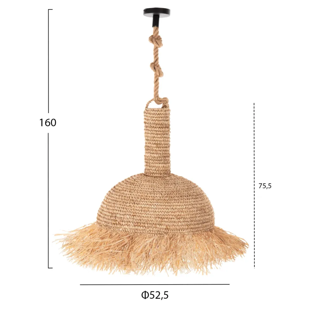 Таванна лампа 7856 естествен цвят ф52.5x160см