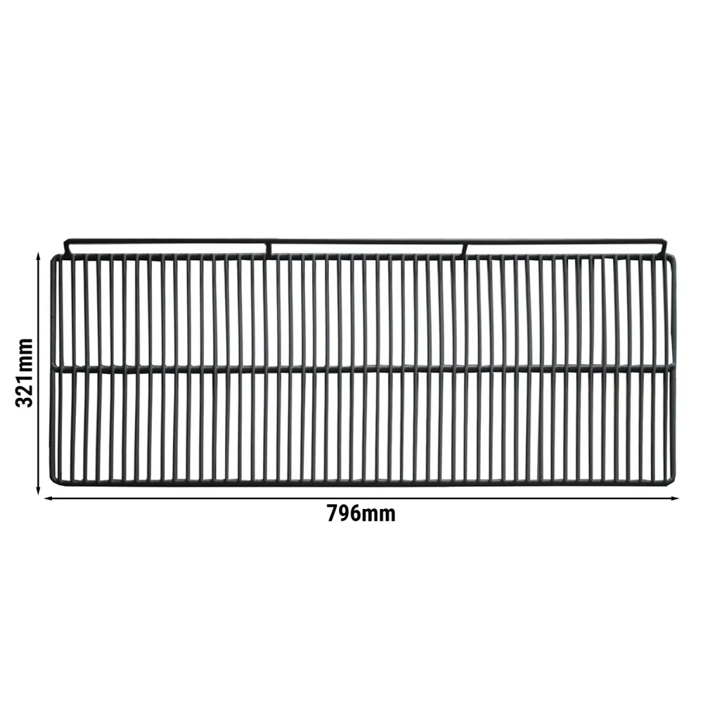 (2 бр.) Пластифицирана решетка за бутилки - 796x321mm - Черно - за BKTLG220S & BKTG220S