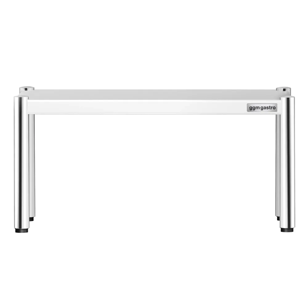 Надстройка от неръждаема стомана за работна маса - 1 ниво - 800x370mm - с регулируема височина