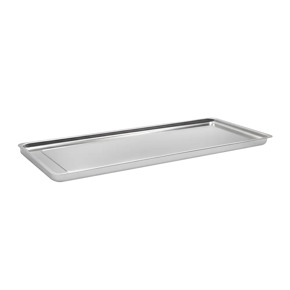 Тава за сервиране - неръждаема стомана - с кант - правоъгълна - 820x270x40mm