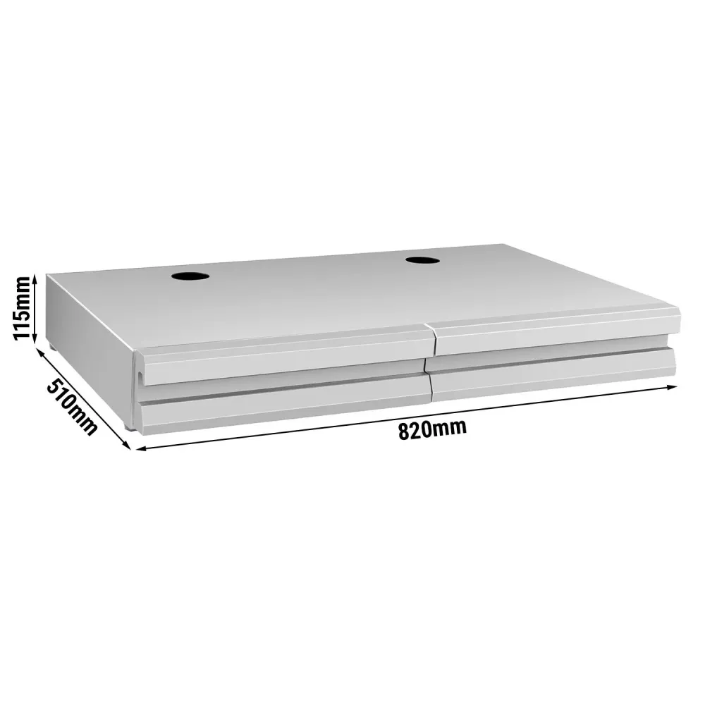 Чекмедже за отпадъчно кафе - Двойно - 820x510x115mm - с ударен прът