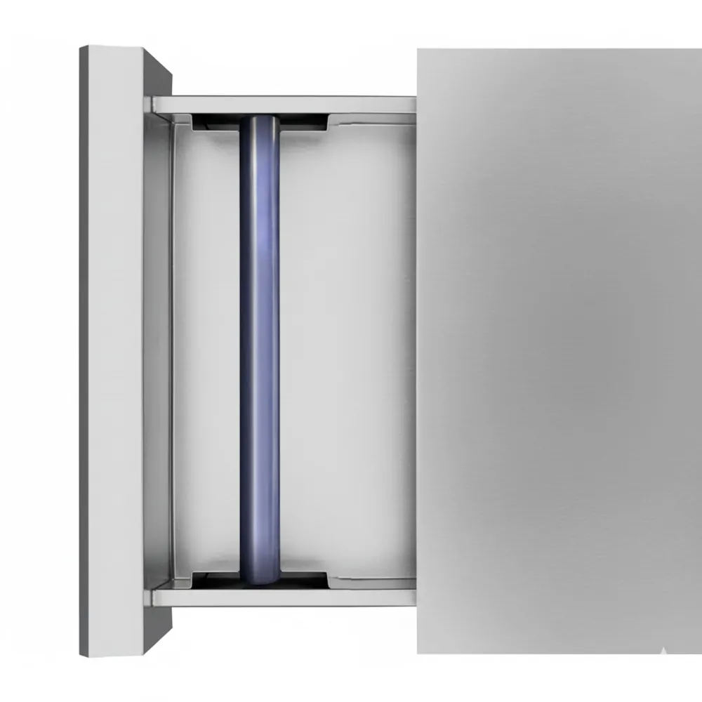 Чекмедже за отпадъчно кафе - Двойно - 820x510x115mm - с ударен прът