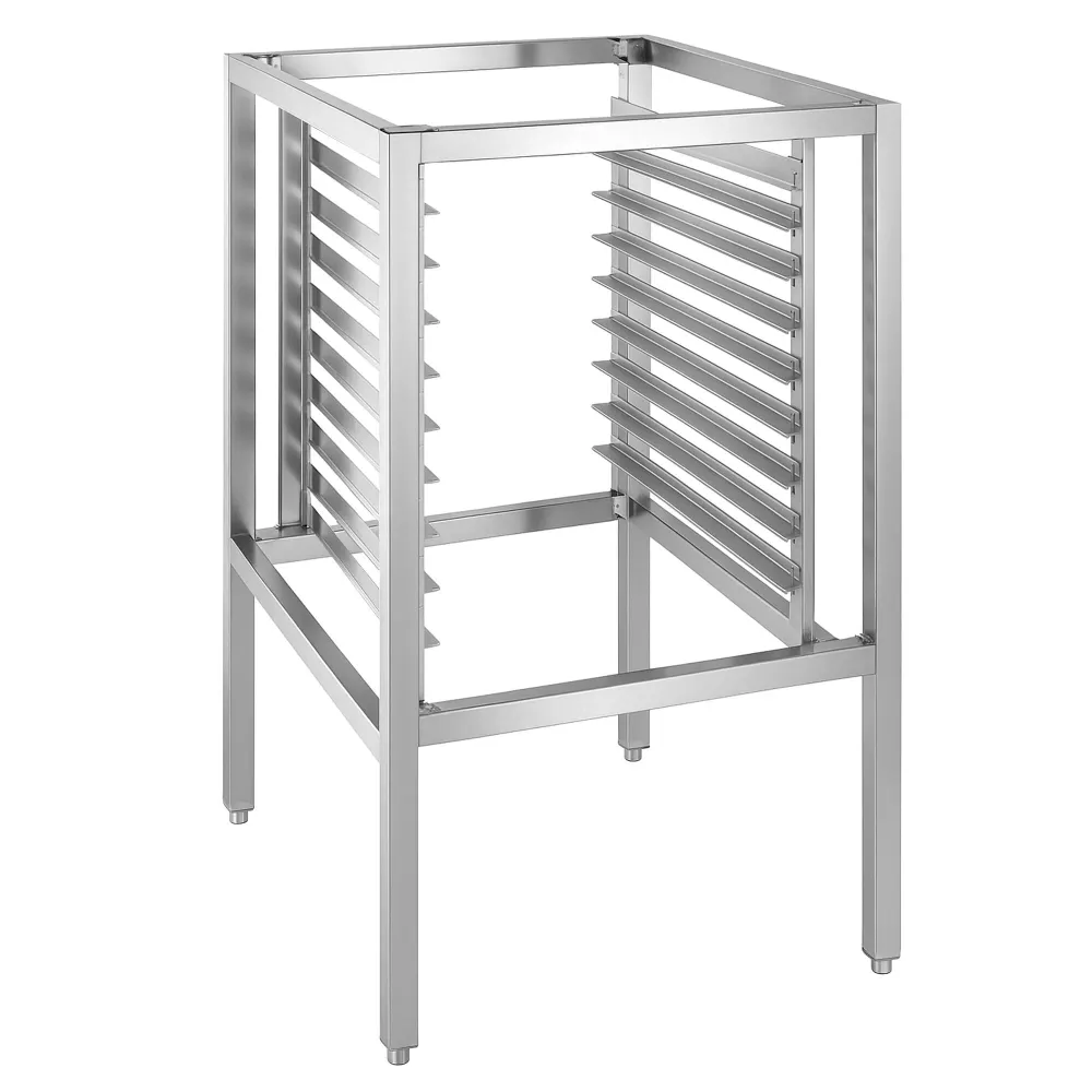Основа за конвектомат - 850x925x1035mm - Неръждаема стомана - с поставки за 9x EN 600x400 - за BB446N, BB646N, BB1046, BB6...