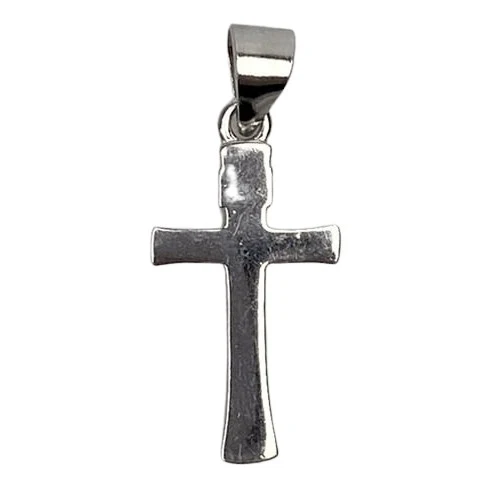 Сребърен медальон 925 с родийно покритие и кръст
