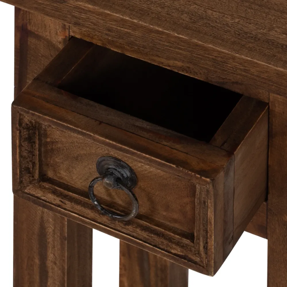 Странична маса 9484 естествен цвят 25x25x66.5см