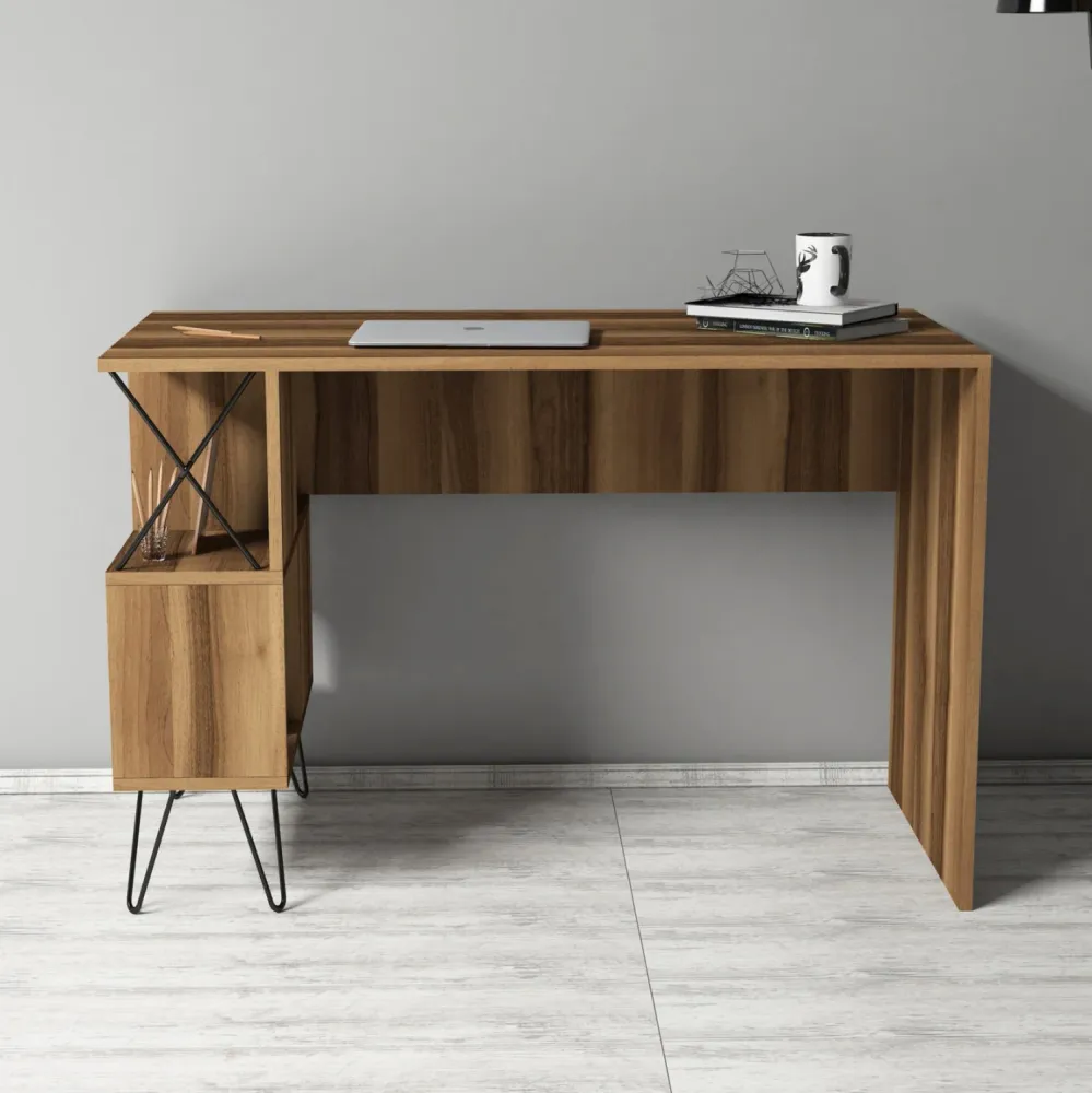 Офис бюро 9509 орех цвят 120x60x78.8см