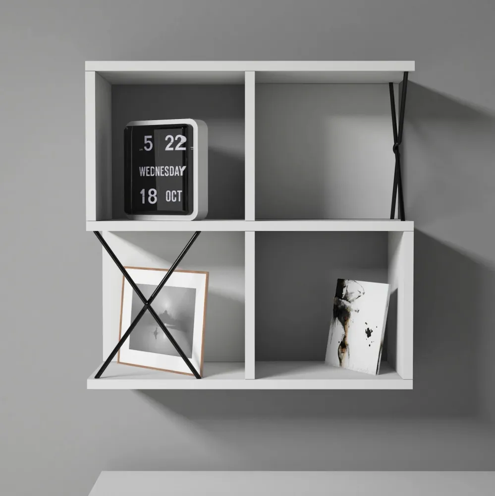 Етажерка 9520 бял цвят 60x24x60см