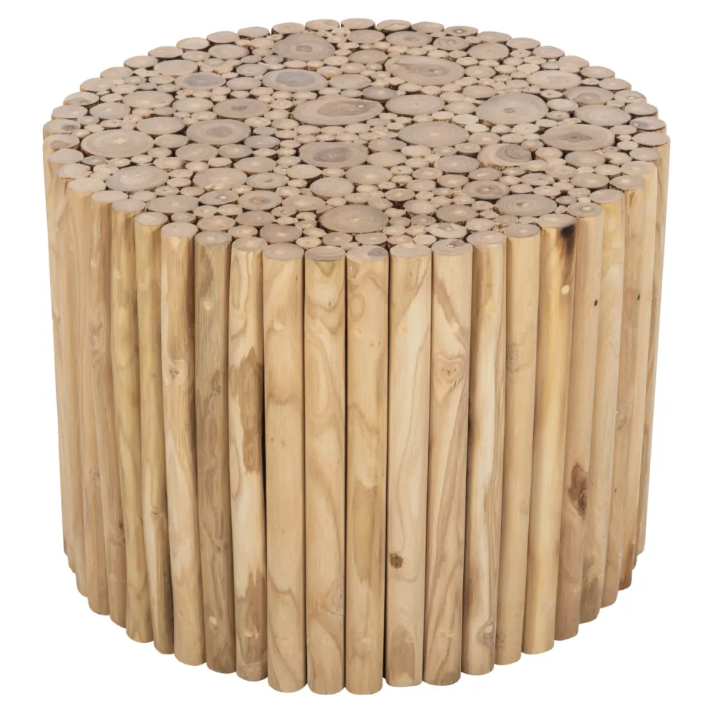 Холна маса 9864 естествен цвят Φ60.5x46см