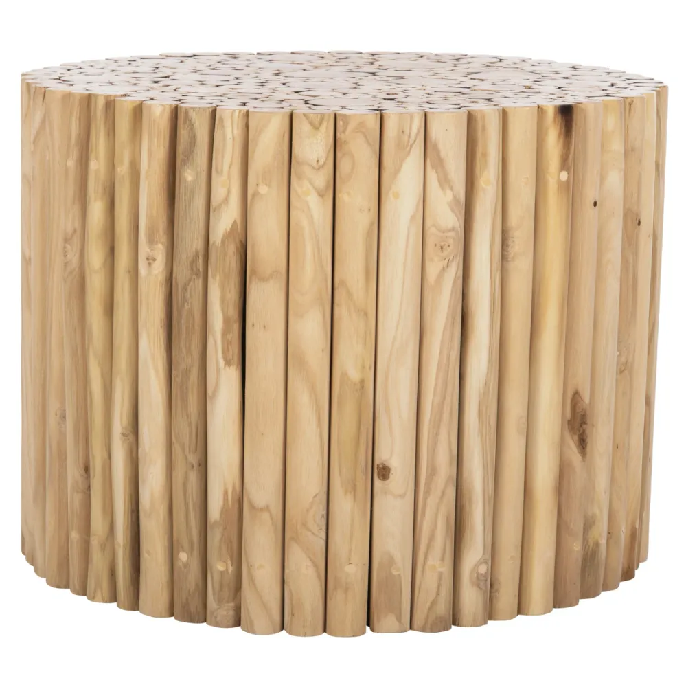 Холна маса 9864 естествен цвят Φ60.5x46см