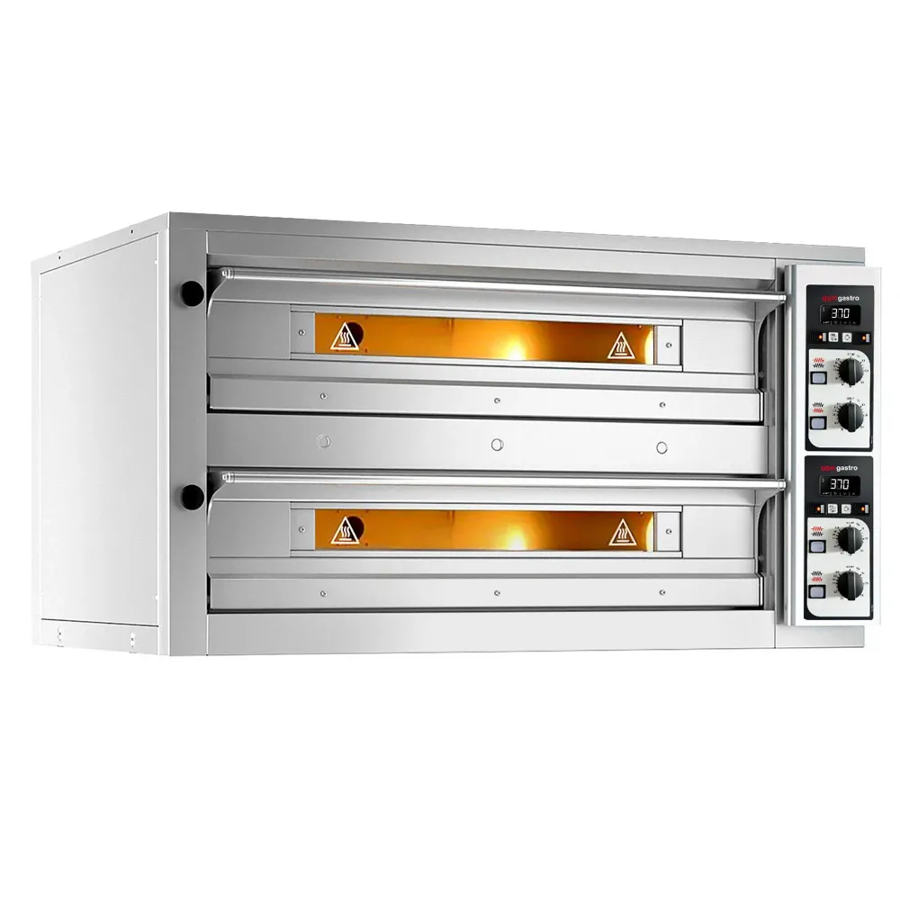 Професионална Електрическа фурна за пица - 9+9x Ø33cm - Механично - до 400°C