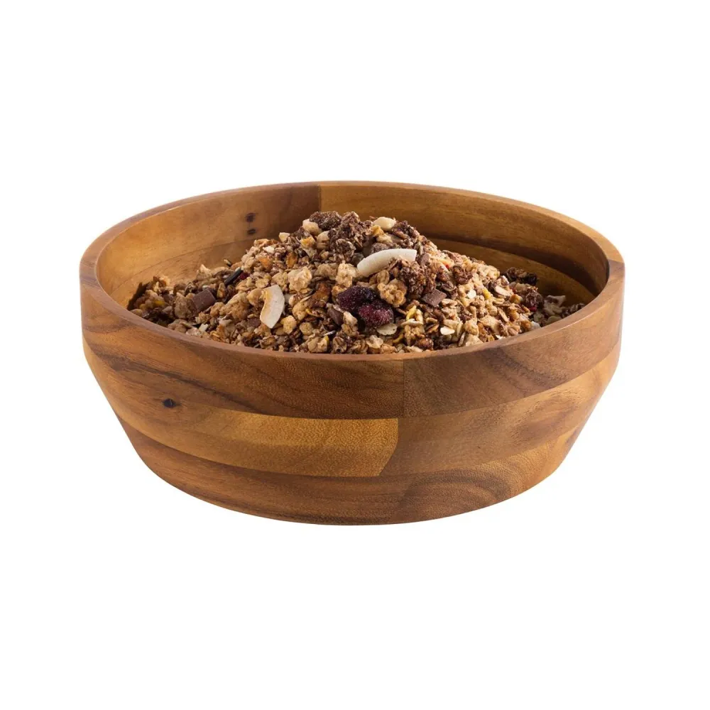 (6 бр.) Купа - ACACIA - Дърво - 2.5L - Ø 250mm - Дълбочина: 85mm - Кафяво