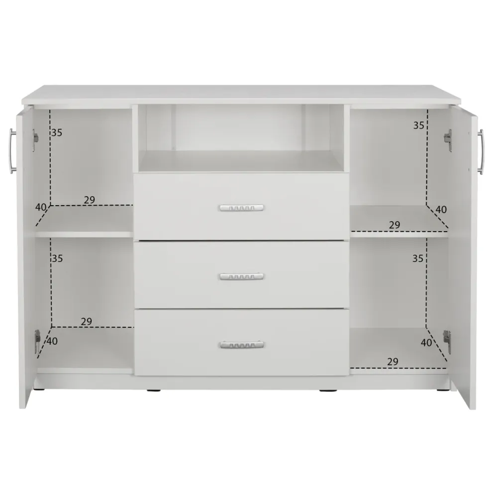 Бюфет ADLER бял цвят -120x45x85см