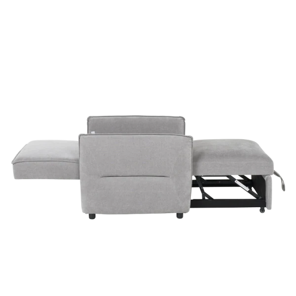 Разтегателен фотьойл AKETI - сив М11