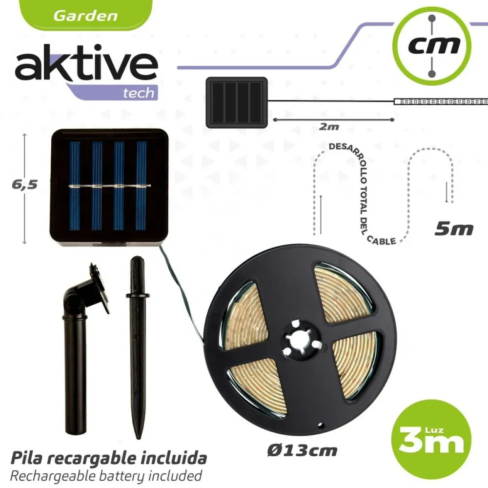 Лента за светлини Aktive LED Многоцветен Градина 3 m (6 броя)
