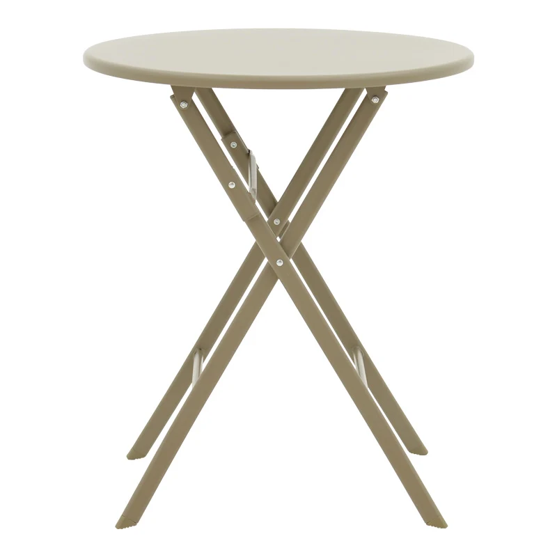 Маса Albero цвят шампанско метал D60x70см