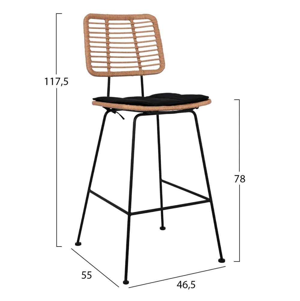 Бар стол ALEGRA 56x59x116,5см