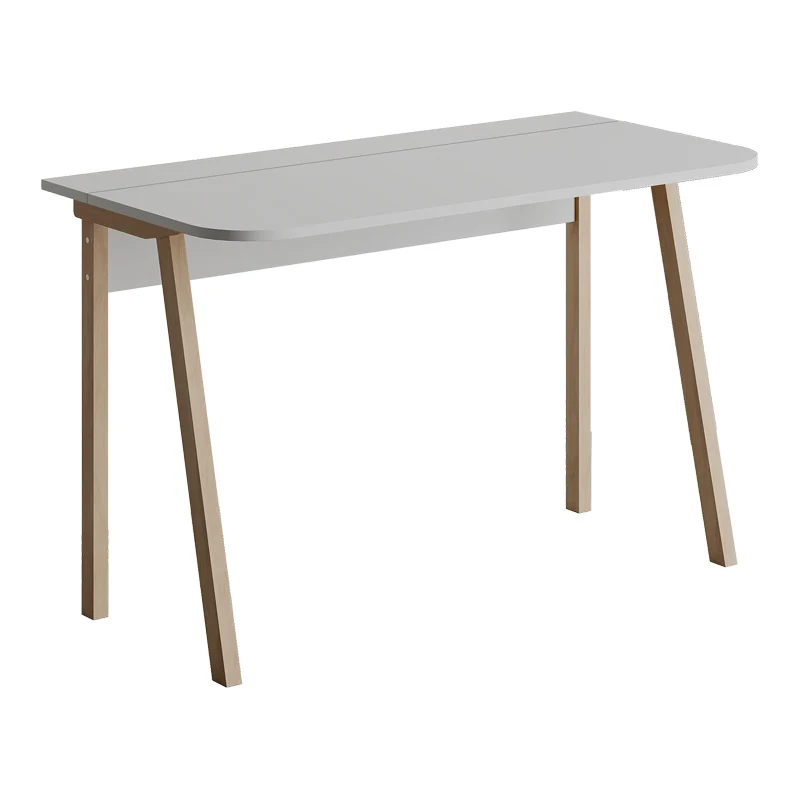 Учебно бюро Мalia в бяло-натурален цвят 120x60.5x75см