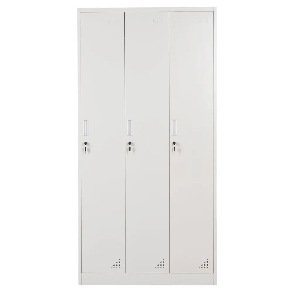 Метален гардероб ALTONA сив цвят 90x45x185см