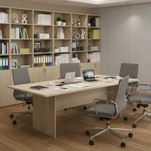 Конферентна маса Amazon в нюанс дъб 200x100x75см