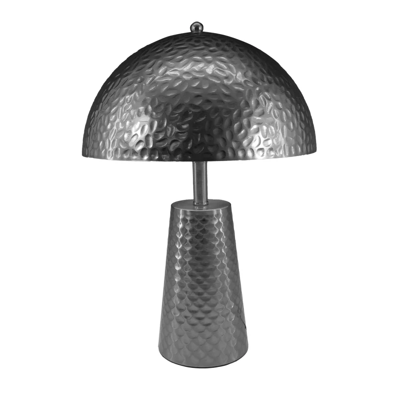 Настолна лампа ambient е27 сребрист метал d30x44см